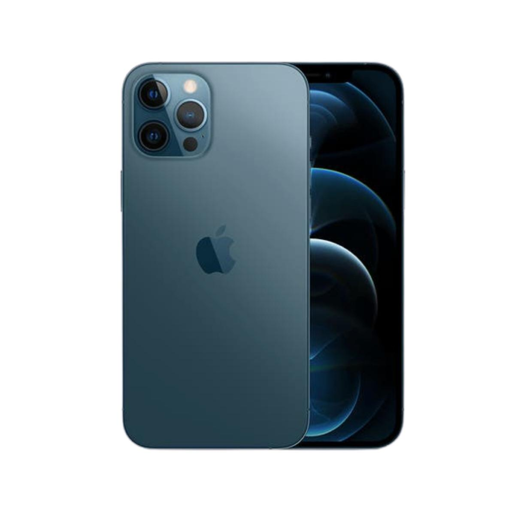 The display of pacific blue iPhone 12 Pro Max